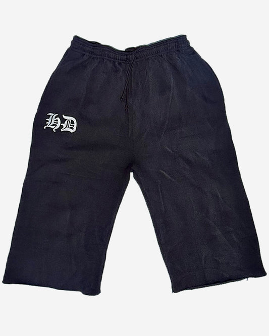 Fast Life Black Washed Sweatshorts