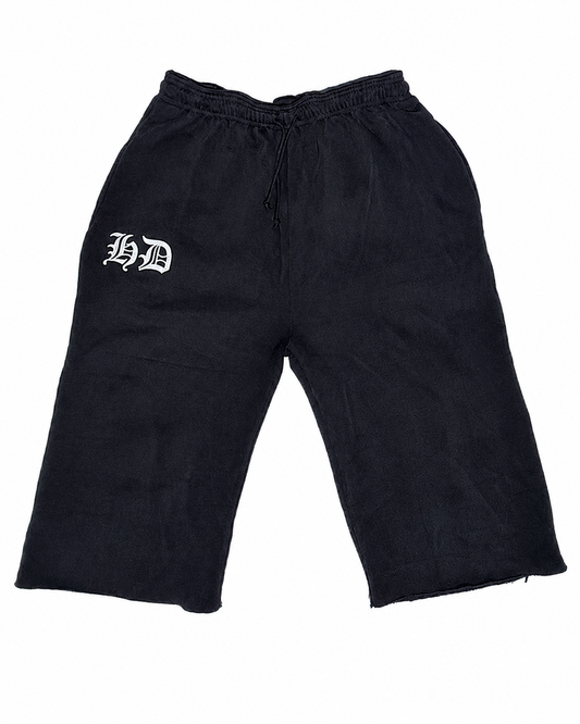Fast Life Black Washed Sweatshorts